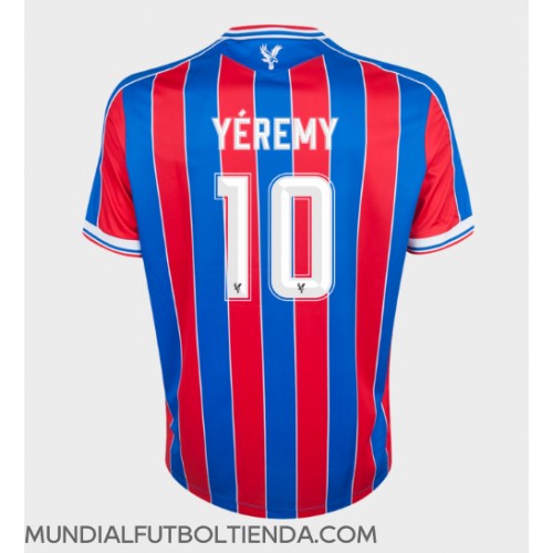 Camiseta Crystal Palace Yeremy Pino #10 Primera Equipación Replica 2025-26 mangas cortas